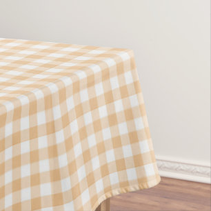 Nappe Sunkissed Citrouille En vichy orange pâle