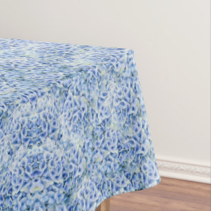 Nappe Superbes hydrangées bleues - motif floral