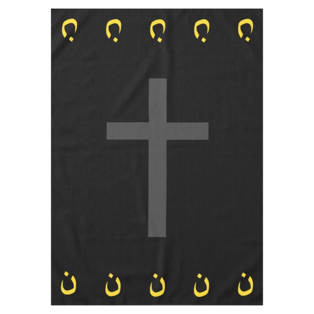 Nappe Symbole chrétien Nazaréen Solidarité et Croix (Devant)
