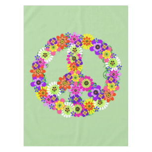 Nappe SYMBOLE DE LA PAIX Floral
