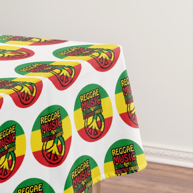Nappe Symbole Reggae et Paix avec citations positives (In Situ)
