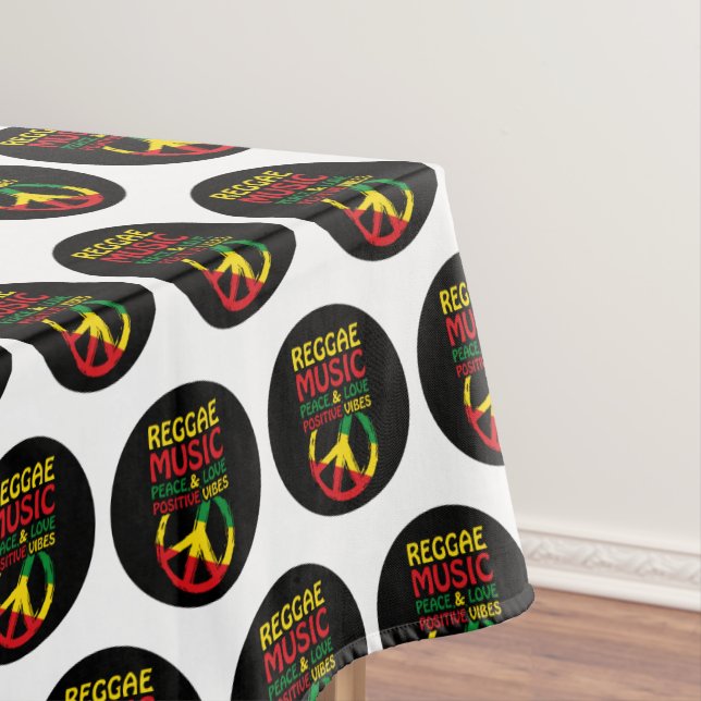 Nappe Symbole Reggae et Paix avec citations positives (In Situ)