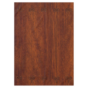 Nappe Symbole Zodiac d'Aries moderne en acajou comme imp