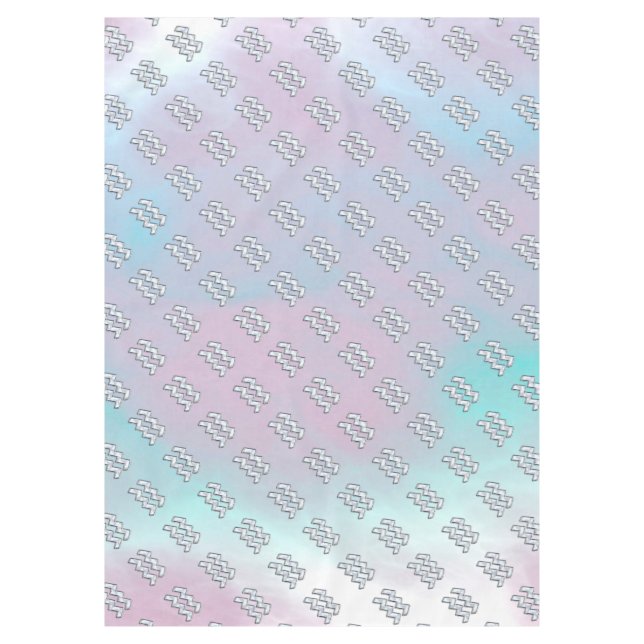 Nappe Symbole Zodiaque Aquarius Mère du style Pearl Nacr (Devant)