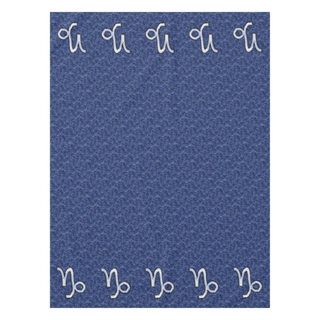 Nappe Symbole Zodiaque Capricorne d'argent Camouflage bl (Devant)