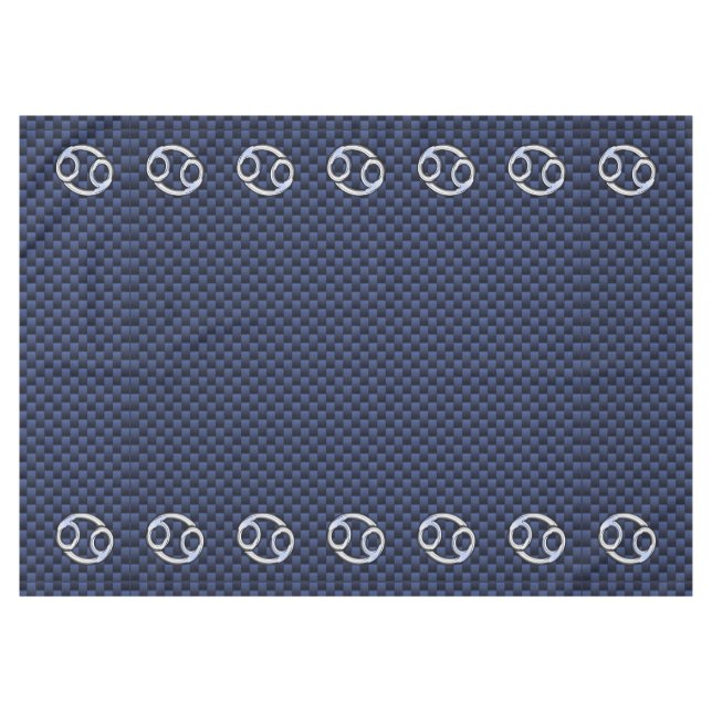 Nappe Symbole zodiaque du cancer de l'argent Marine Fibr (Devant (Horizontal))