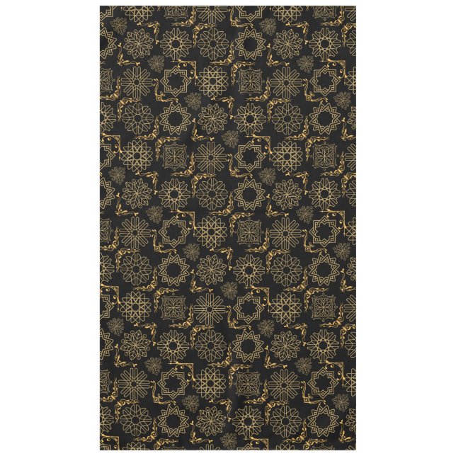 Nappe Symboles d'or Motif 12.bw Black BG (Devant)