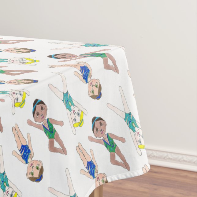 Nappe Synchronisation Swimmer Girls Swim Team Synchro (In Situ)