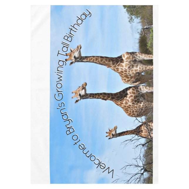 Nappe Table Art Safari Croissance (Devant)