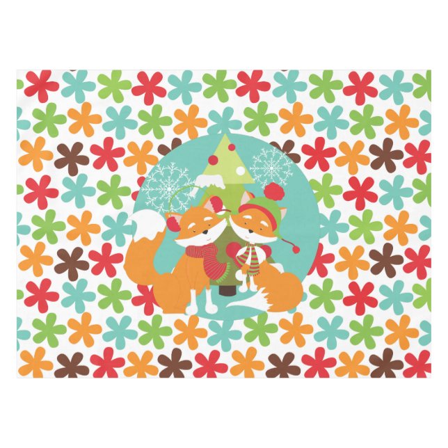 Nappe Table de vacances Red Fox Winter (Devant (Horizontal))