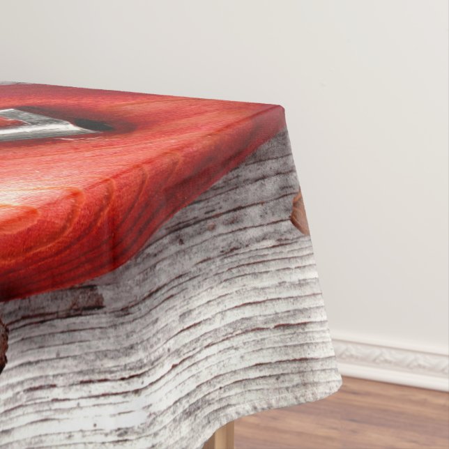 Nappe Table Pays Bois Clé de mon coeur Tre Rustique (In Situ)