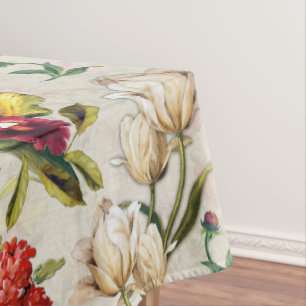 Nappe Tableau de création de l'aquarelle florale de l'ép