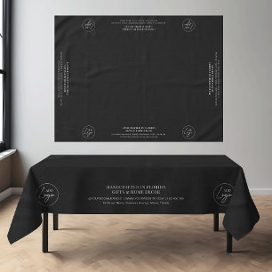 Nappe Tableau minimaliste d'artisanat noir d'entreprise