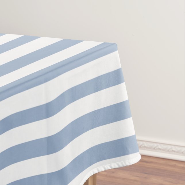Nappe Tablecloth Blue & White Stripe   (In Situ)