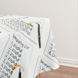 NAPPE TABLECLOTHES - VODKA SHOPPING LIST