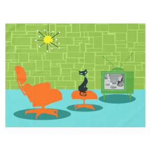 Nappe Tablerie Rétro Space Age Kitty