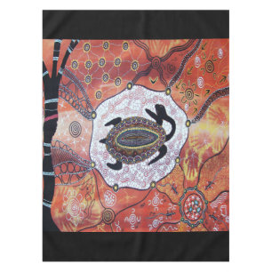 Nappe Tablette d'art autochtone de rêve de tortue