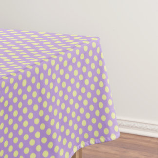 Nappe Taches pois lavande et citron