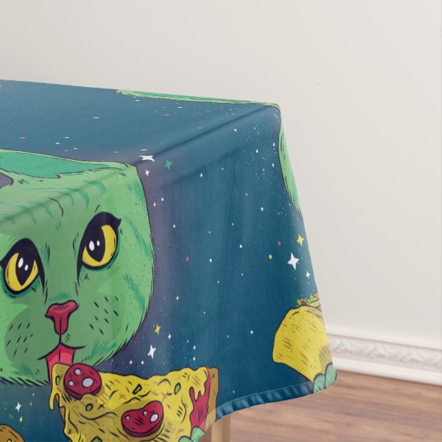 Nappe Taco et Pizza Cosmic Space Cat (In Situ)