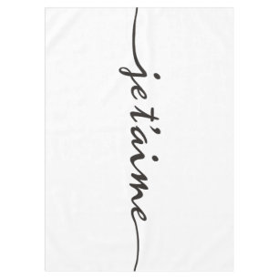 Nappe t'aime de je - je t'aime en français - noir