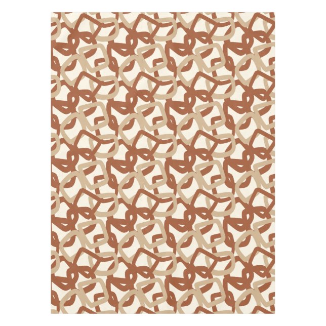 Nappe Tangle Carré Crème Sienne Brûlée (Devant)