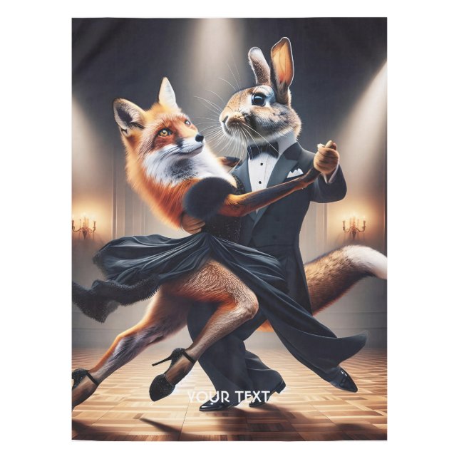 Nappe Tango de lapin de renard mignon Imaginaire (Devant)