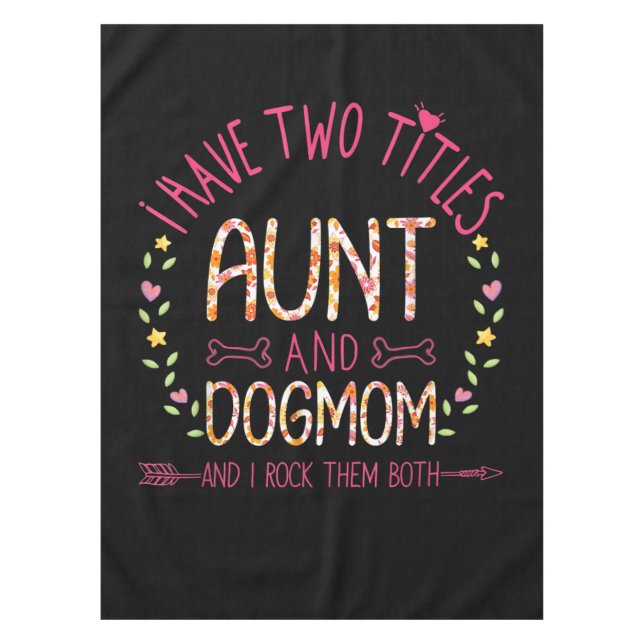 Nappe tante et chien maman cadeaux femmes tournesol coeu (Devant)