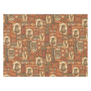 Nappe Tapa vintage hawaïen de Pomaika'i Tiki