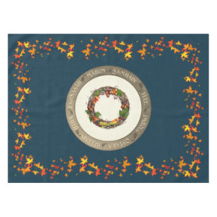 Nappe Tard d'automne Roue de l'année Tissu d'autel