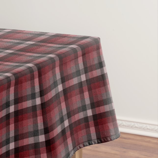 Nappe Tartan à carreaux rouge classique.  (In Situ)