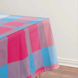 Nappe Tartan bleu et rouge