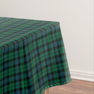 Nappe Tartan de vert de clan de MacKay, bleu et noir