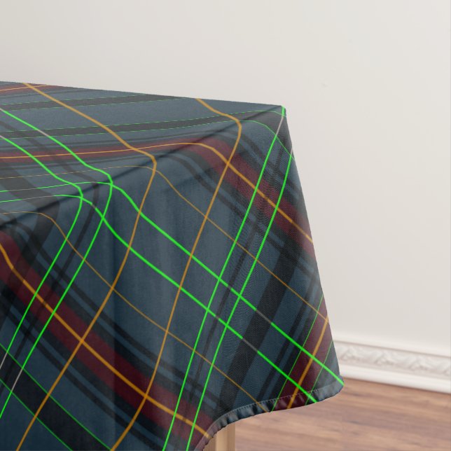 Nappe Tartan en bleu, orange, vert... (In Situ)