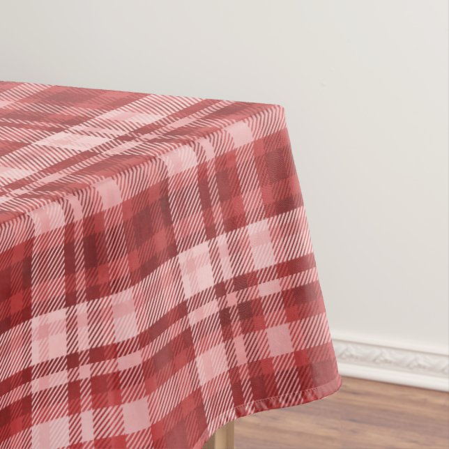 Nappe Tartan marron, rouge et rose (In Situ)