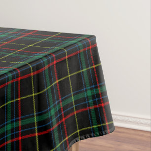 Nappe Tartan Noir à Carreaux