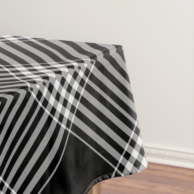 Nappe Tartan Noir Et Blanc (In Situ)