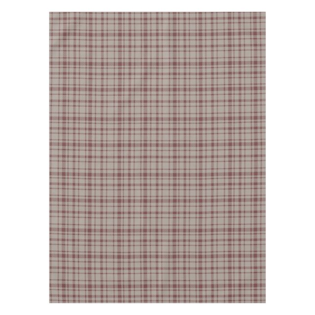 Nappe Tartan plat classique Motif-Brown & Taupe (Devant)