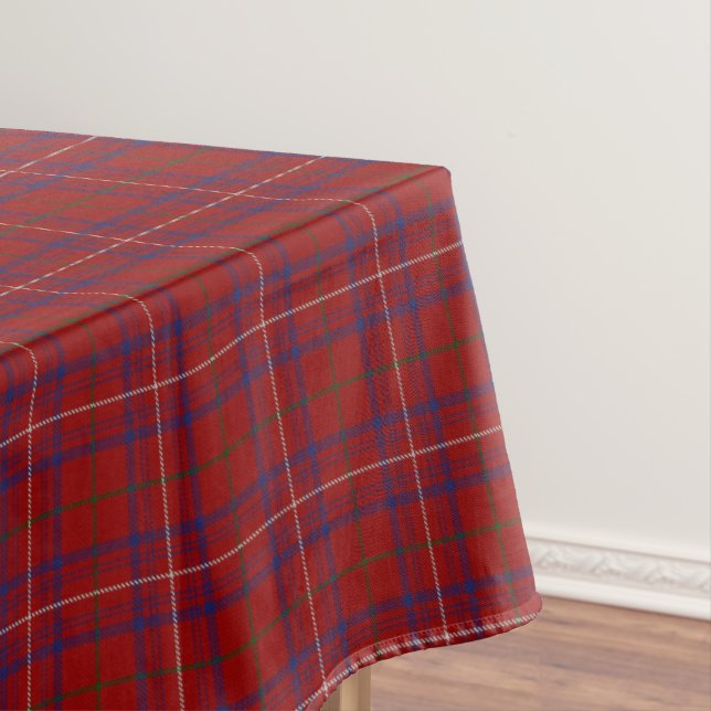 Nappe Tartan rouge moderne de rose écossais de clan (In Situ)