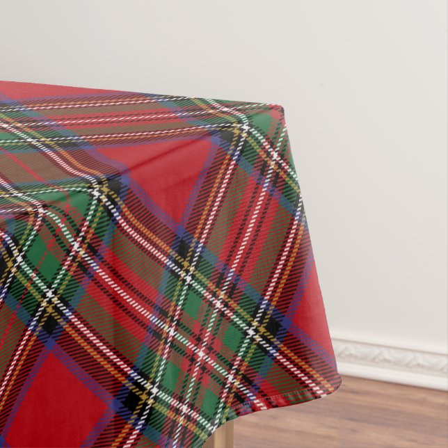 Nappe Tartan rustique rouge rouge verte plaqué (In Situ)