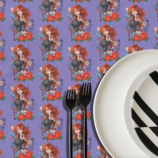 Nappe Tatouages de femme rousse (Créateur téléchargé)