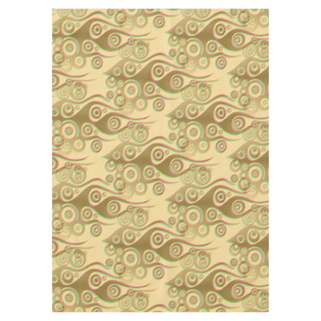 Nappe Tattoo flammes & cercles motif + votre backgr. (Devant)
