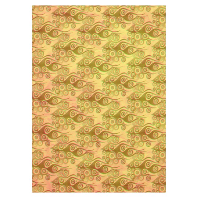 Nappe Tattoo flammes & cercles motif + votre backgr. (Devant)