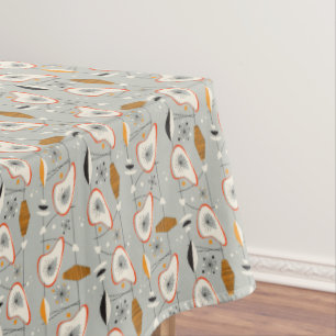 Nappe Teal géométrique et motif bleu