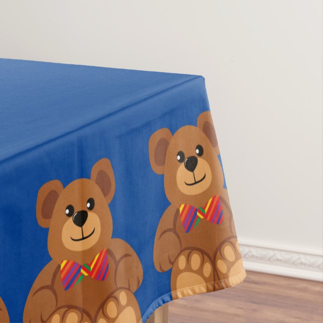 Nappe Teddy Bear Rainbow Cute 1er Anniversaire (In Situ)
