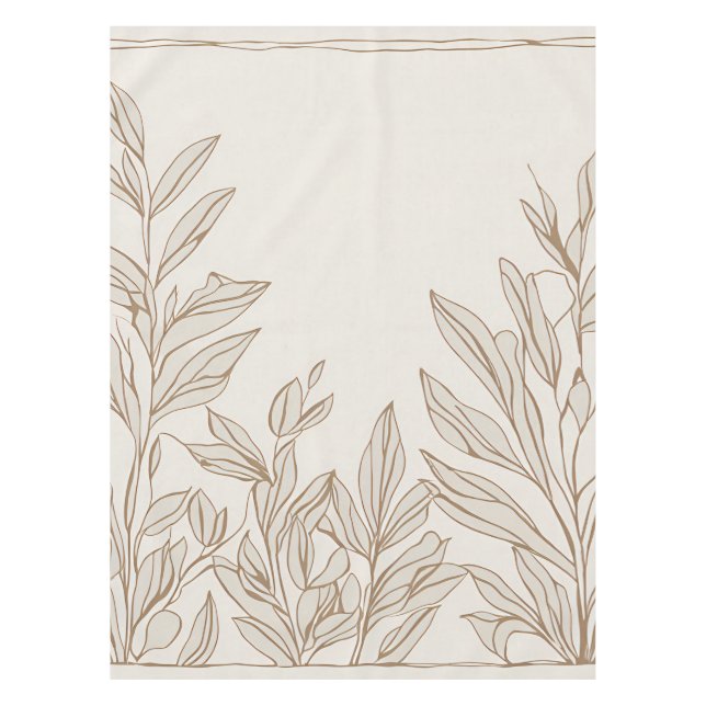 Nappe Terracotta Fleur sauvage Rustic Boho Décor Printem (Devant)
