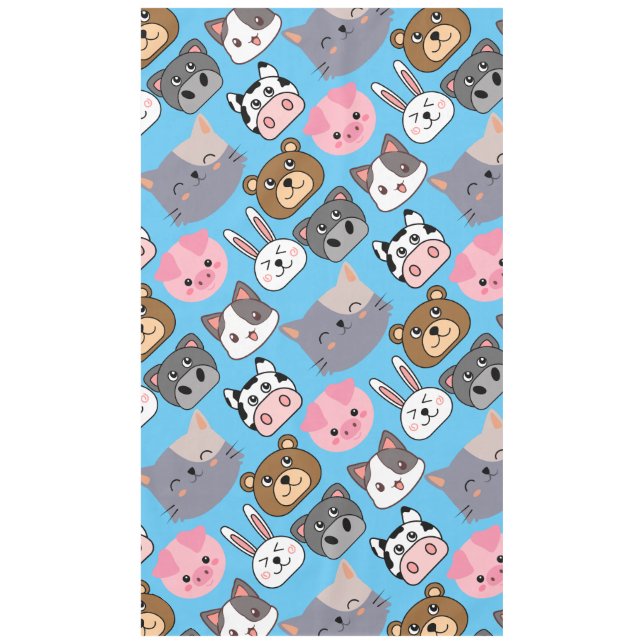 Nappe tête de dessin motif.w Lblue BG (Devant)