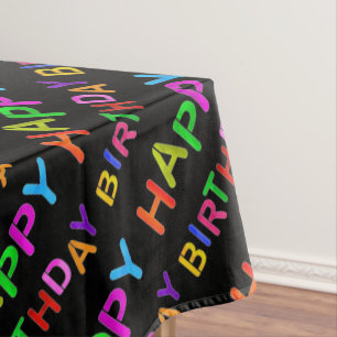 Nappe texte d'anniversaire heureux