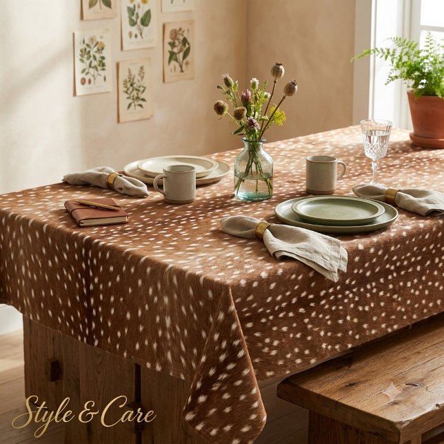Nappe Texture de peau de cerf moderne élégante (Modern Deer Skin Texture Stylish Tablecloth)