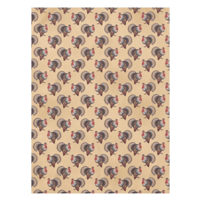 Nappe Thankesgiving Turquie Vintage (Devant)