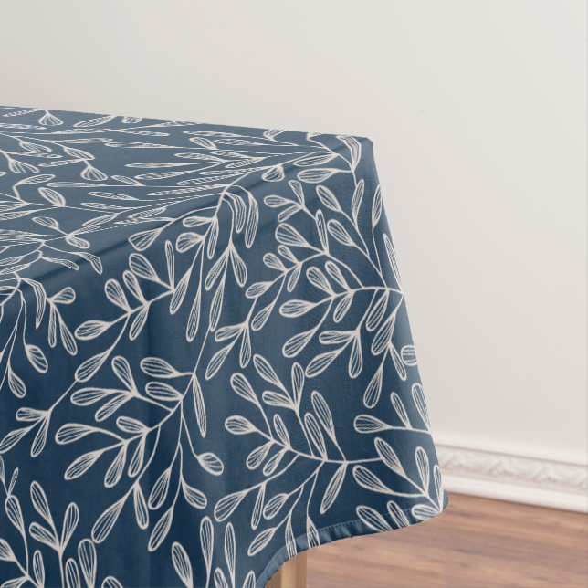 Nappe Thanksgiving automne Feuilles bleu rustique (In Situ)